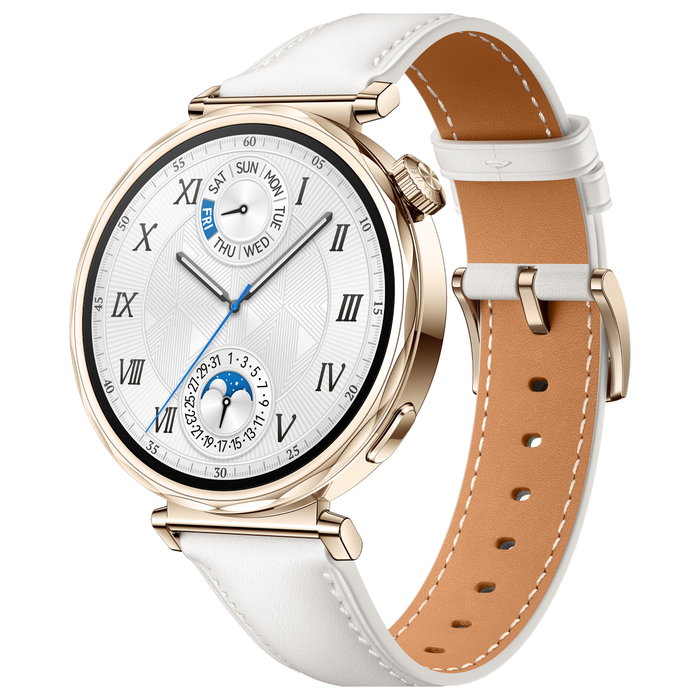 HUAWEI TECHNOLOGIES Watch GT5 Reloj Inteligente 41 mm Blanco Dorado AMOLED 466x466 Pixeles 5 ATM IP69K Resistencia al Agua Bateria 7 Dias Jana-B19M