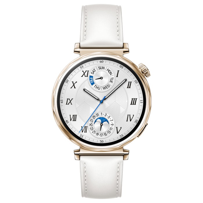 HUAWEI TECHNOLOGIES Watch GT5 Reloj Inteligente 41 mm Blanco Dorado AMOLED 466x466 Pixeles 5 ATM IP69K Resistencia al Agua Bateria 7 Dias Jana-B19M