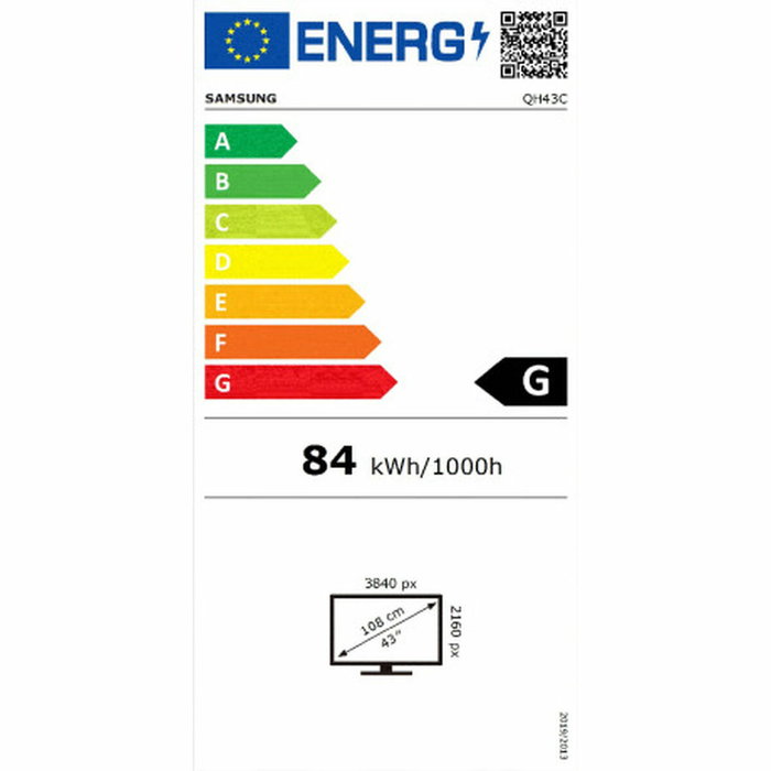 Samsung QH43C Digital Signage 43 pulgadas 4K UHD VA Negro Samsung QH43C Digital Signage 43 pulgadas 4K UHD VA Negro