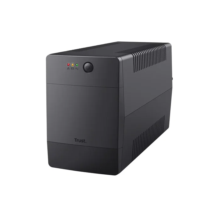 Trust PAXXON SAI/UPS de 1000VA/600W con 4 Salidas AC, Función AVR, Protección Sobretensión y Puerto USB para Ordenador, TV o Router, Formato Torre