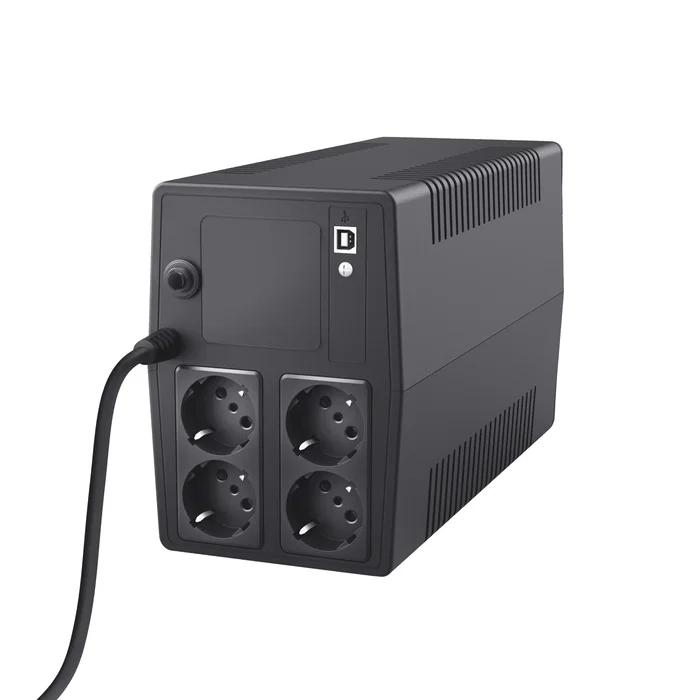Trust PAXXON SAI/UPS de 1000VA/600W con 4 Salidas AC, Función AVR, Protección Sobretensión y Puerto USB para Ordenador, TV o Router, Formato Torre
