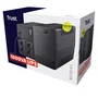 Trust PAXXON SAI/UPS de 1000VA/600W con 4 Salidas AC, Función AVR, Protección Sobretensión y Puerto USB para Ordenador, TV o Router, Formato Torre