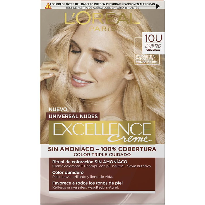 L'Oréal Paris Excellence Nudes Tinte 10u-lightest blonde L'Oréal Paris Excellence Nudes Tinte 10u-lightest blonde