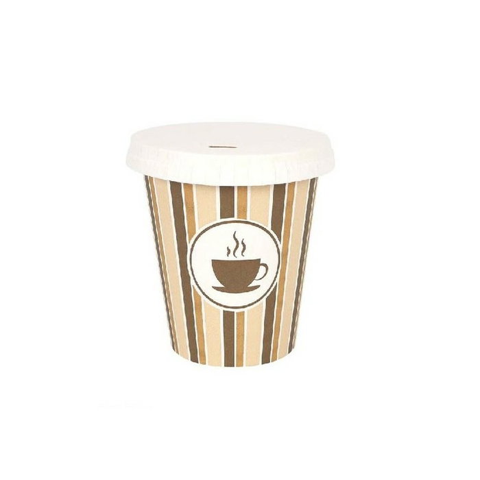Set de Vasos Algon Con Tapa Desechables Café Cartón 6 Piezas 250 ml (20 Unidades) Set de Vasos Algon Con Tapa Desechables Café Cartón 6 Piezas 250 ml (20 Unidades)