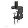 Neomounts FPMA-D960NOTEBOOK - Brazo de monitor con soporte para portátil y pantallas hasta 27", abrazadera para escritorio, carga 10 kg, VESA 100x100/75x75 mm, Negro