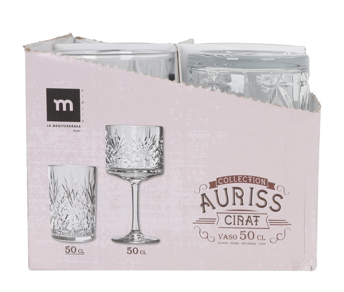 La Mediterranea Vaso Auriss Cirat 500cc (Pack de 16 unidades)
