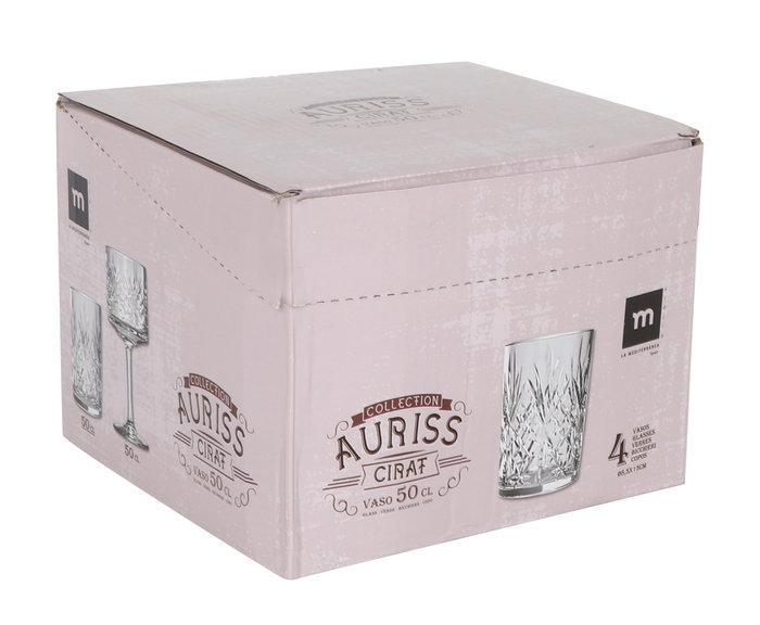 La Mediterranea Vaso Auriss Cirat 500cc (Pack de 16 unidades)