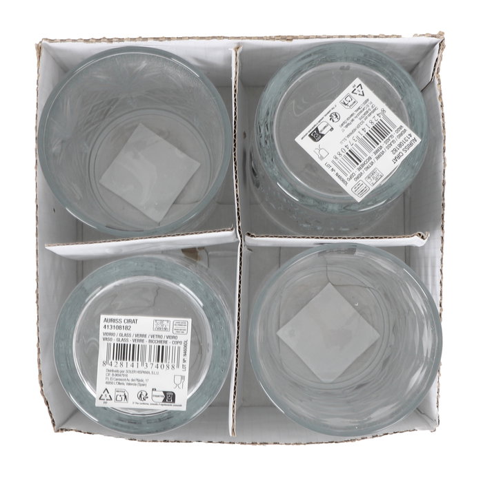 La Mediterranea Vaso Auriss Cirat 500cc (Pack de 16 unidades)