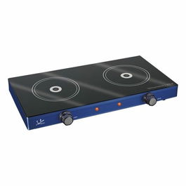 Jata Two-Plate Vitroceramic Electric Cooker 2400W Black/Blue V142