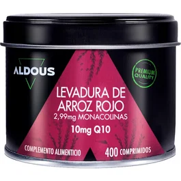 Aldous Bio Levadura De Arroz Rojo Con Coenzima Q10 400 Comp
