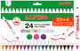 Alpino AR002058N Rotuladores de Colores Doble Punta, 24 Unidades