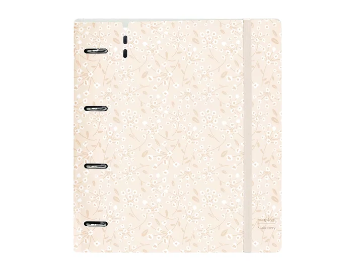 Safta Carpeblock PP Foam con Recambio Estampado Floral Rosa DIN A4