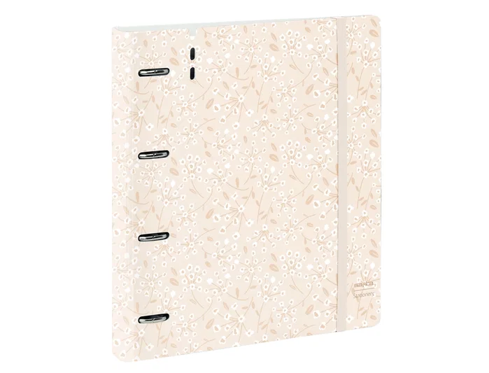 Safta Carpeblock PP Foam con Recambio Estampado Floral Rosa DIN A4
