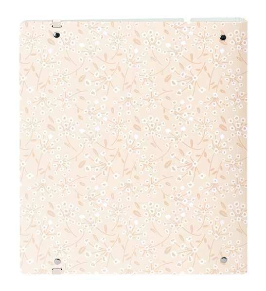Safta Carpeblock PP Foam 4 Anillas 35mm con Recambio "Light Pink Flowers" 27x32x4 cm