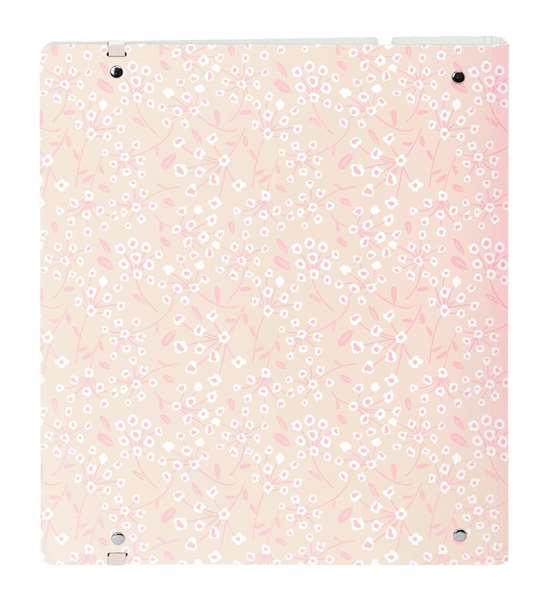 Safta Carpeblock PP Foam 4 Anillas 35mm con Recambio "Light Pink Flowers" 27x32x4 cm