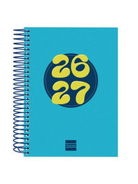 Finocam Agenda Escolar Catalan Cool Espiral 2026-27 Blau 120x164 mm