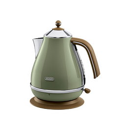 DeLonghi KBOV 2001.GR Hervidor Eléctrico 1,7 L, 2000 W, Acero Inoxidable, Color Verde