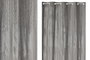 DKD Home Decor Cortina de Poliéster 140x260 con 8 Anillas, Gris Claro