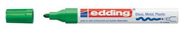 EDDING 750 Marcador de Tinta Opaca Permanente Cónico Verde (Set de 10)