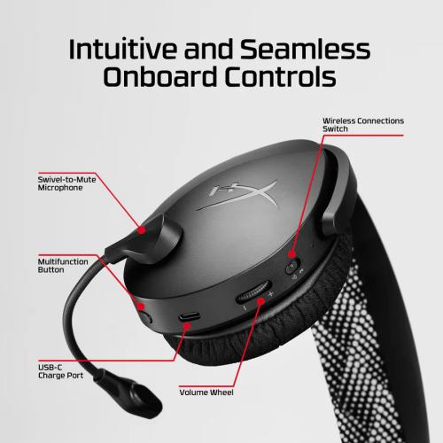 HyperX HyperX Cloud Jet Auriculares Gaming Inalámbricos Negro