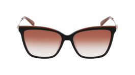 Longchamp LO683S-001 Gafas de Sol Mujer Negro Rojo Degradado