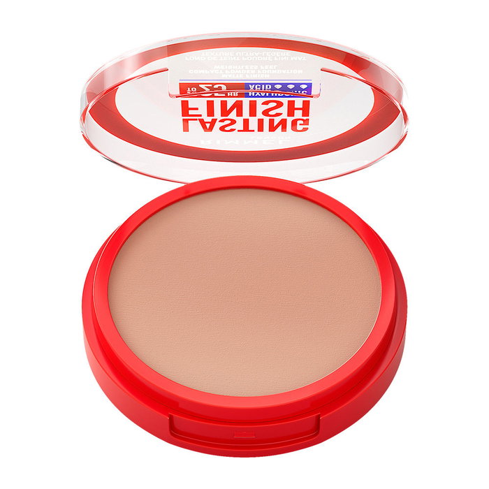 Rimmel London Lasting Finish Matte Base en Polvo, Acabado Mate 25h con SPF 20, Tono #005 Ivory, 7 gr
