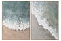 DKD Home Decor Cuadros de Madera Abstractos 102,6x4,3x143 cm (Set de 2)