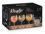 Vivalto Set Cubitera 4 Copas Gin Tonic 36x21.5x23.5 cm (Set de 2)