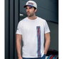 Sparco Camiseta Big Stripes Martini-R XXXL Blanco