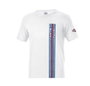 Sparco Camiseta Big Stripes Martini-R XXXL Blanco