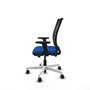 PIQUERAS Y CRESPO Silla de oficina Haches con mecanismo Sincro/Traslack Azul y Negro