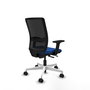 PIQUERAS Y CRESPO Silla de oficina Haches con mecanismo Sincro/Traslack Azul y Negro