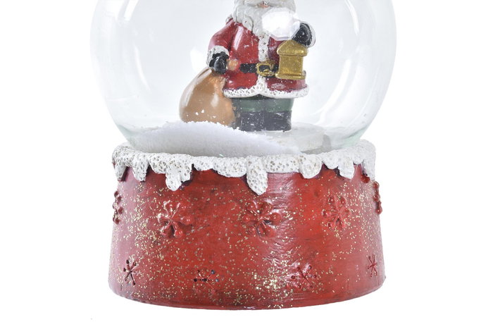 Figura Navidad Tradicional DKD Home Decor Rojo Blanco 6.5 x 8.5 x 6.5 cm (2 Unidades)