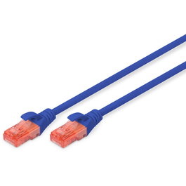Digitus Cable de Red Patch Cord Ethernet Cat6 U/UTP 3 metros Azul LSZH