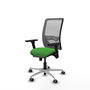 PIQUERAS Y CRESPO Silla de oficina Zulema con mecanismo Sincro/Traslack Verde y Gris