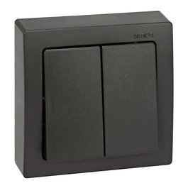 Simon Interruptor doble superficie Simon73 Loft grafito