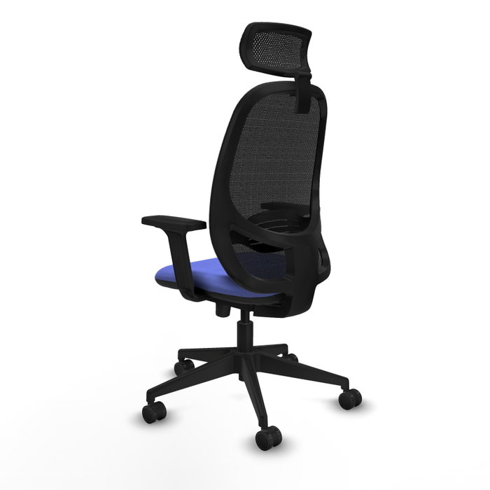 PIQUERAS Y CRESPO Silla de oficina Cilanco con mecanismo Sincro/Traslack Azul claro