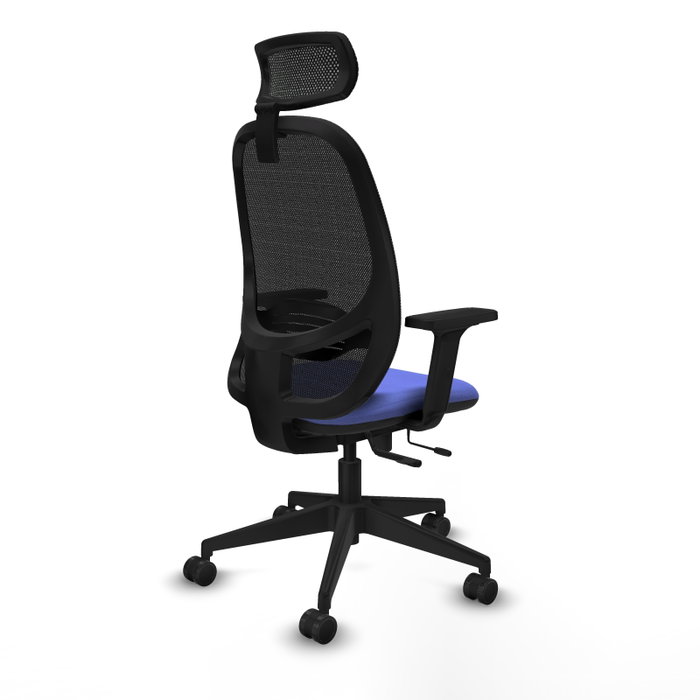 PIQUERAS Y CRESPO Silla de oficina Cilanco con mecanismo Sincro/Traslack Azul claro