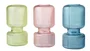 DKD Home Decor Jarrón de Cristal 13x13x26 cm Surtido de 3 Colores
