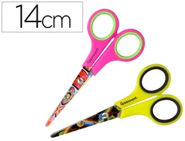 Liderpapel hip hop Tijera 14 cm Acero Inoxidable Punta Redonda para Hogar y Oficina