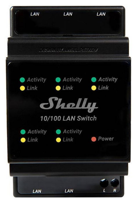 Shelly LAN Switch de 5 puertos Shelly LAN Switch de 5 puertos