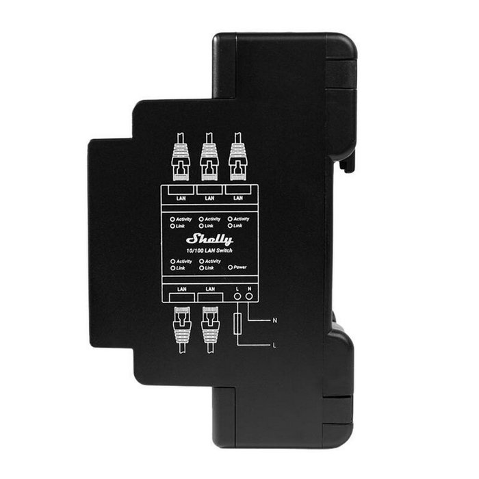Shelly LAN Switch de 5 puertos Shelly LAN Switch de 5 puertos