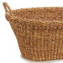 Giftdecor Cesto Asa Ovalado Med Borde Asas Marron Alga de mar 50 x 28.5 x 34 cm (Set de 6)