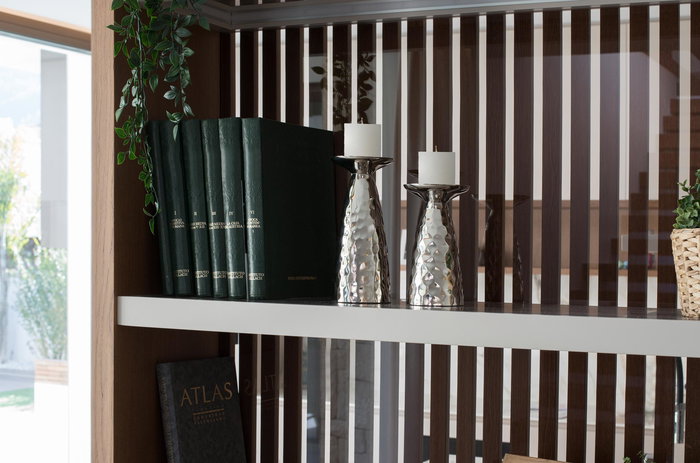 Giner y Colomer Lote de 2 Candelabros Aluminio Brillante Cono Minimalista