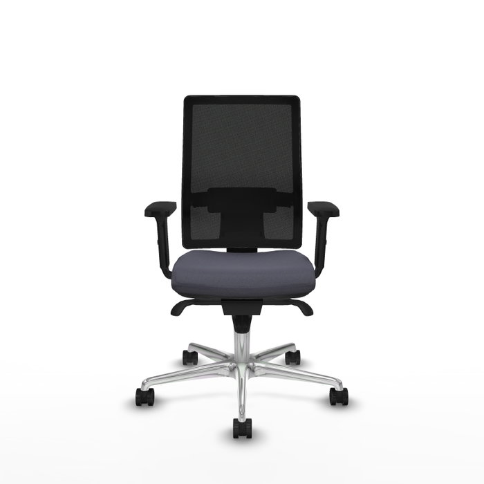 PIQUERAS Y CRESPO Silla de oficina Horna con mecanismo Sincro Gris oscuro y Negro PIQUERAS Y CRESPO Silla de oficina Horna con mecanismo Sincro Gris oscuro y Negro