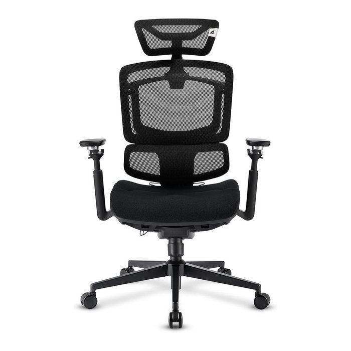 Sharkoon OfficePal C50 Silla de Oficina con Respaldo de Malla Acolchado Ajustable y Reposabrazos Negro