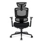 Sharkoon OfficePal C50 Silla de Oficina con Respaldo de Malla Acolchado Ajustable y Reposabrazos Negro