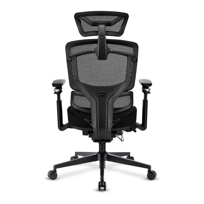 Sharkoon OfficePal C50 Silla de Oficina con Respaldo de Malla Acolchado Ajustable y Reposabrazos Negro