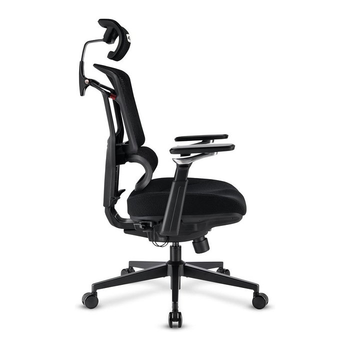 Sharkoon OfficePal C50 Silla de Oficina con Respaldo de Malla Acolchado Ajustable y Reposabrazos Negro