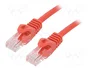 GEMBIRD Cable de red Cat6 U/UTP 0,5 m Rojo